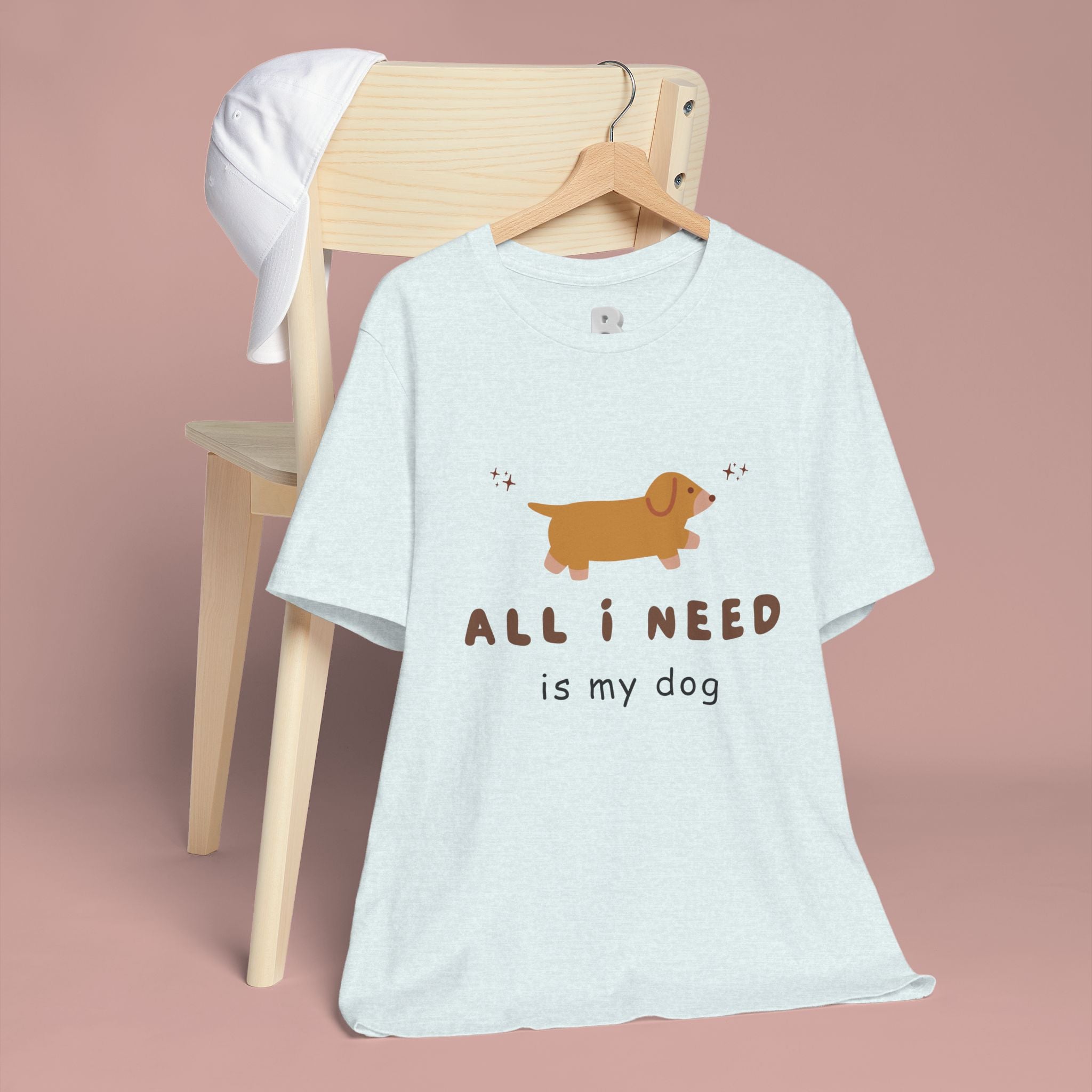 All I Need Is My Dog T‑Shirt — Cute Dachshund Graphic Tee