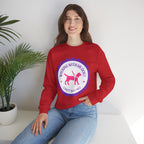 Dog Walking Sweatshirt — "Walking With My Dog Can't Say No" Graphic Crewneck