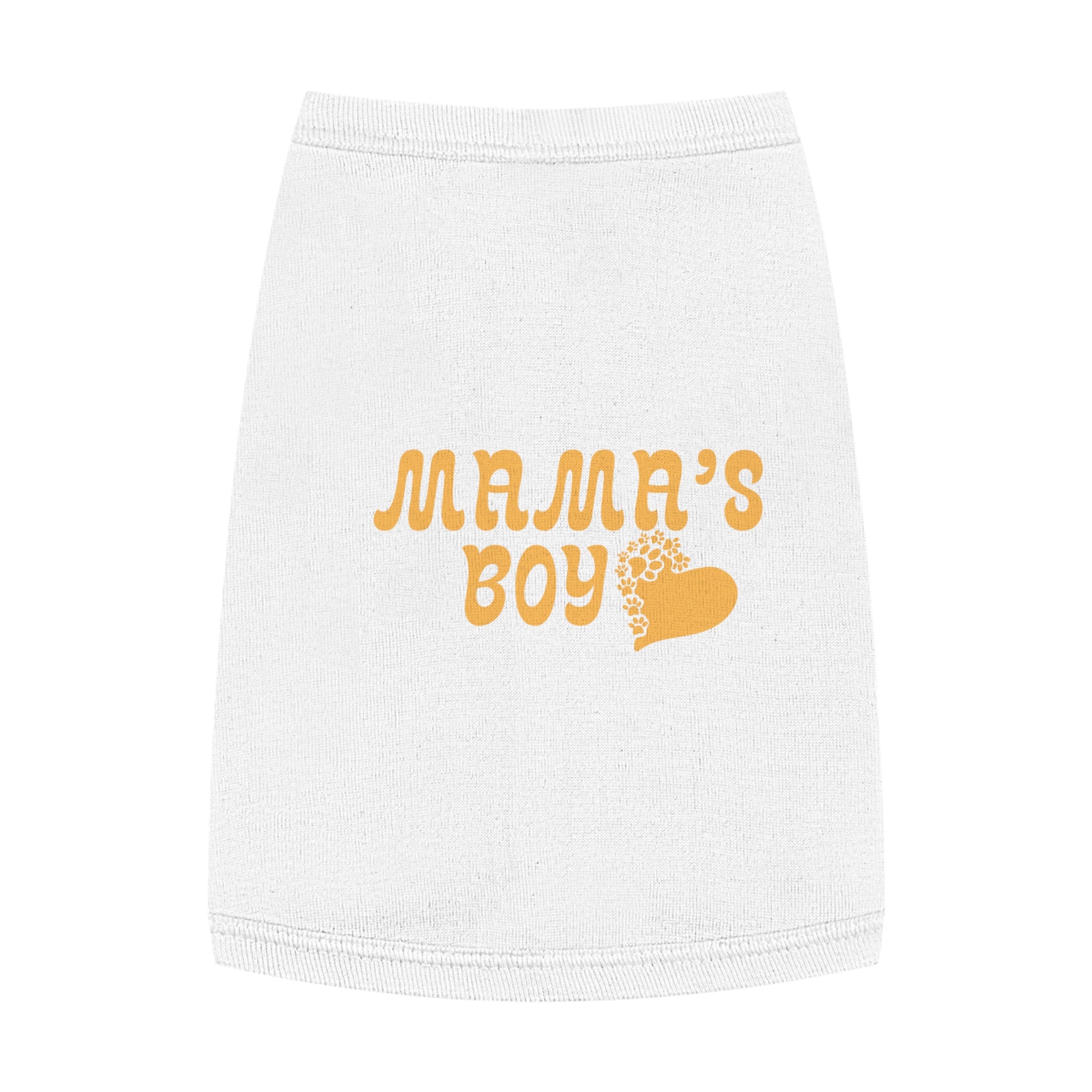Pet Tank Top - "Mama's Boy" Retro Heart Dog/Cat Tee