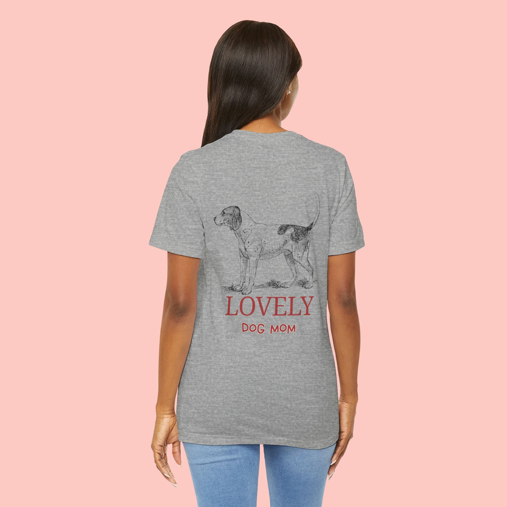 Lovely Dog Mom T-Shirt — Vintage Hunting Dog Illustration