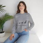 My Dog > People Sweatshirt - Cute Dog Silhouette Crewneck for Dog Lovers