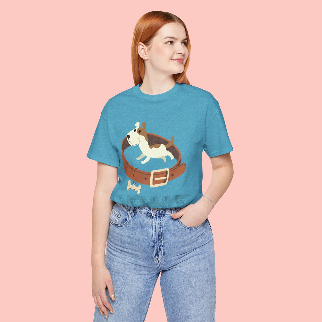 Mommy's Dog T-Shirt – Cute Puppy & Collar Graphic Tee for Dog Moms