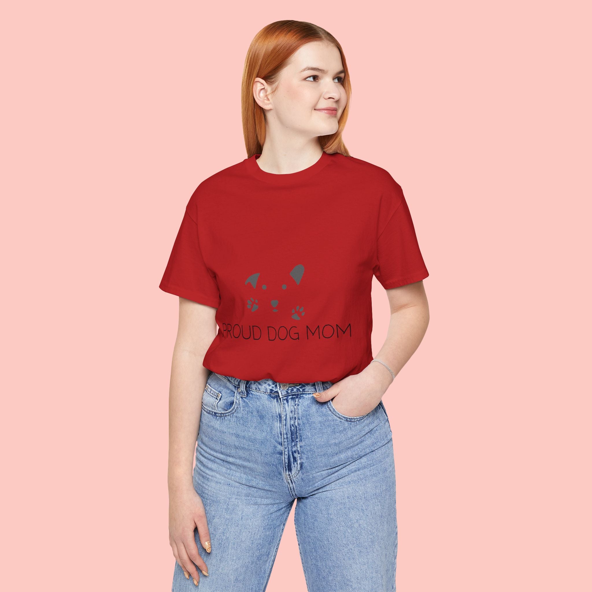 Proud Dog Mom T-Shirt — Cute Paw Print Dog Mom Tee