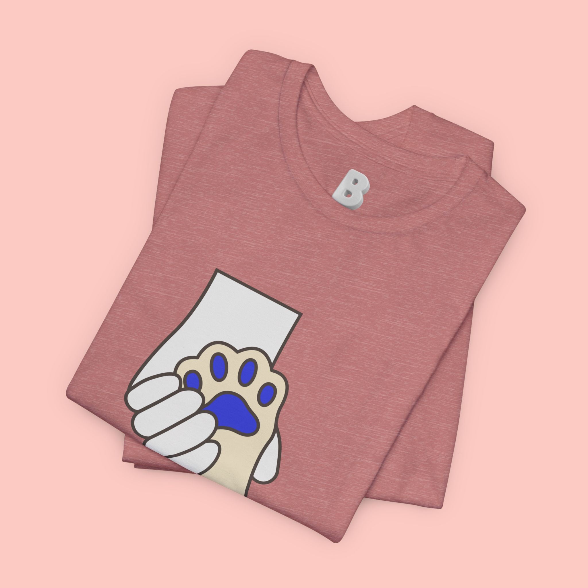 Dog Lover T-Shirt — "Love with my dog." Paw Print Graphic