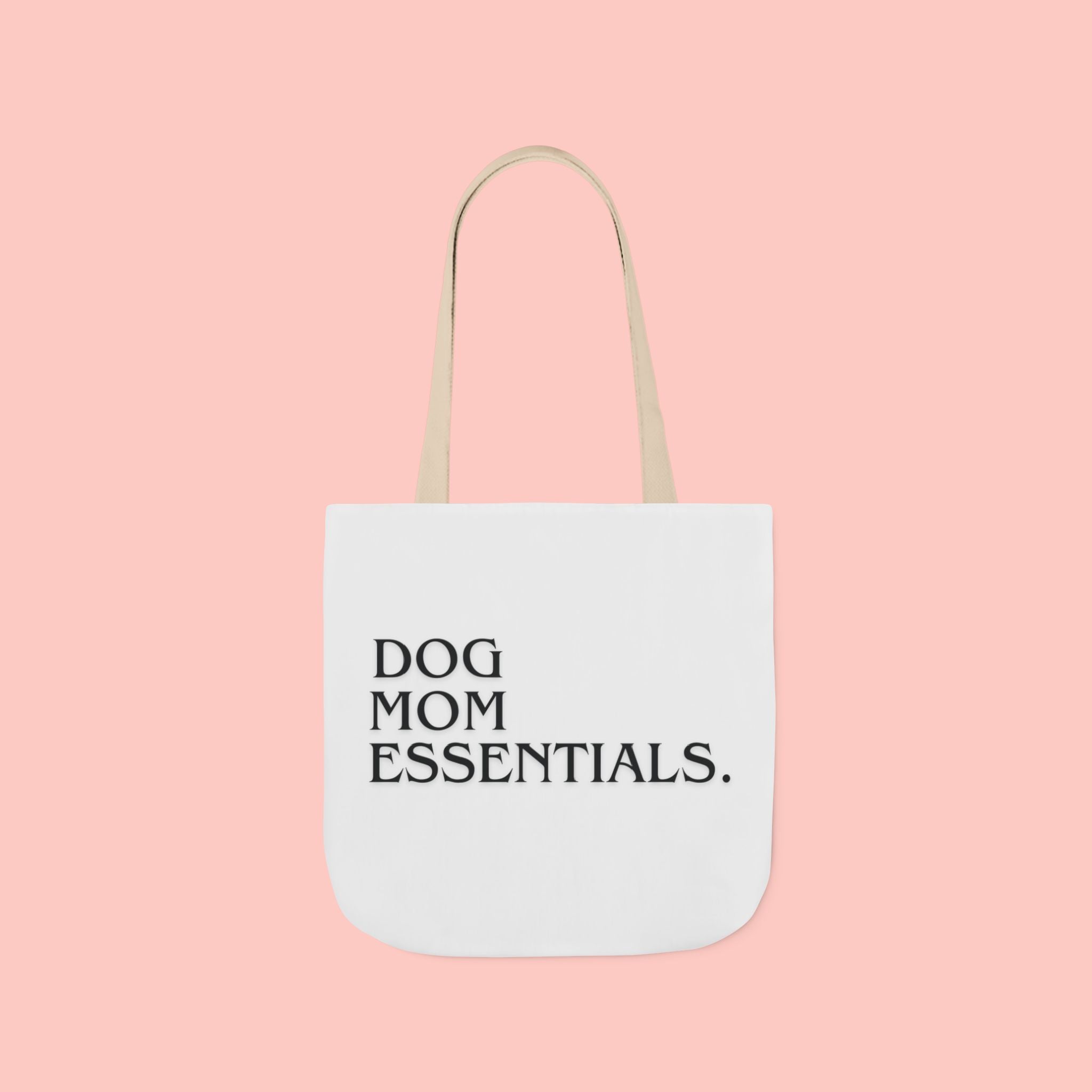 Dog Mom Essentials Canvas Tote — Funny Dog Mom Gift Tote Bag