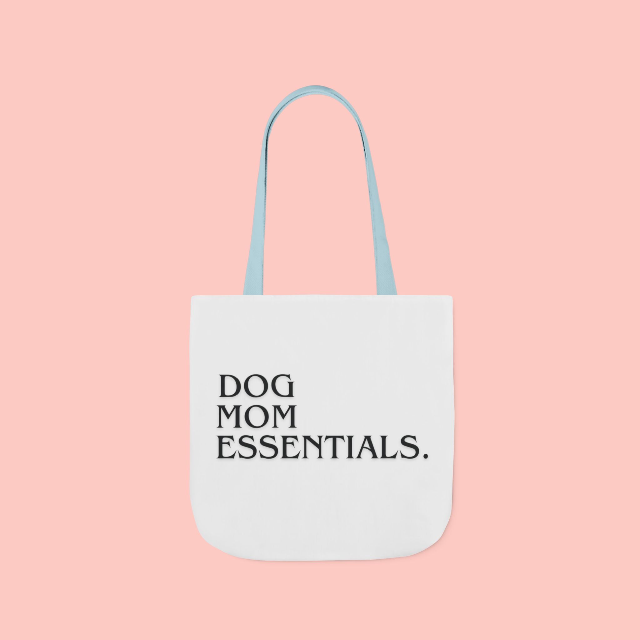 Dog Mom Essentials Canvas Tote — Funny Dog Mom Gift Tote Bag