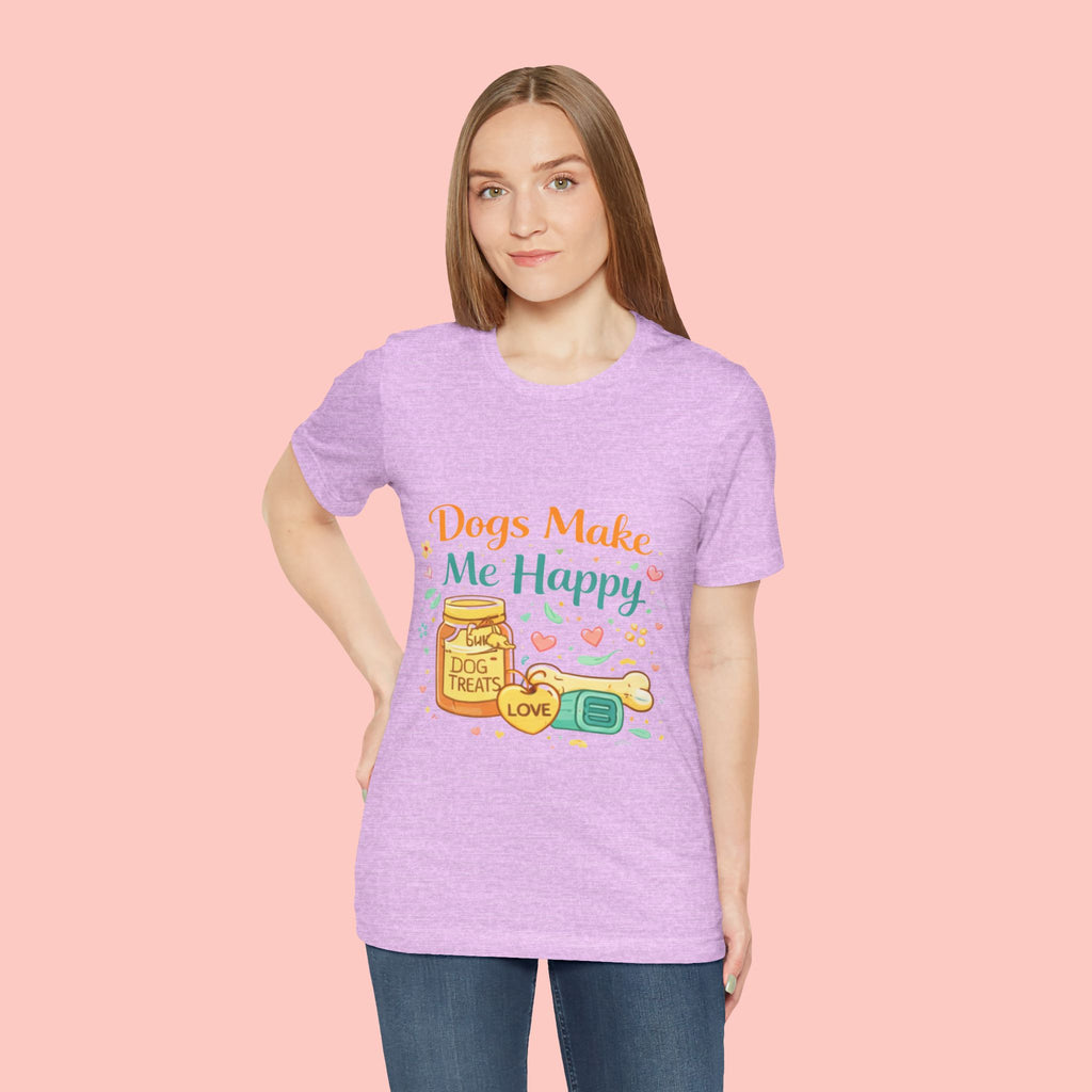 Dogs Make Me Happy T-Shirt