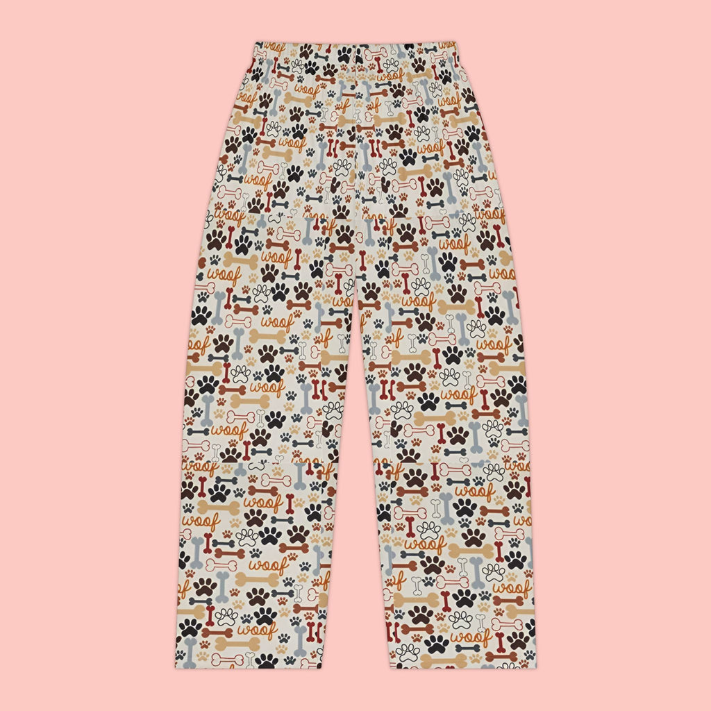 Dog Lover Pajama Pants — Paw Print & Bones All-Over-Print Women’s Sleepwear