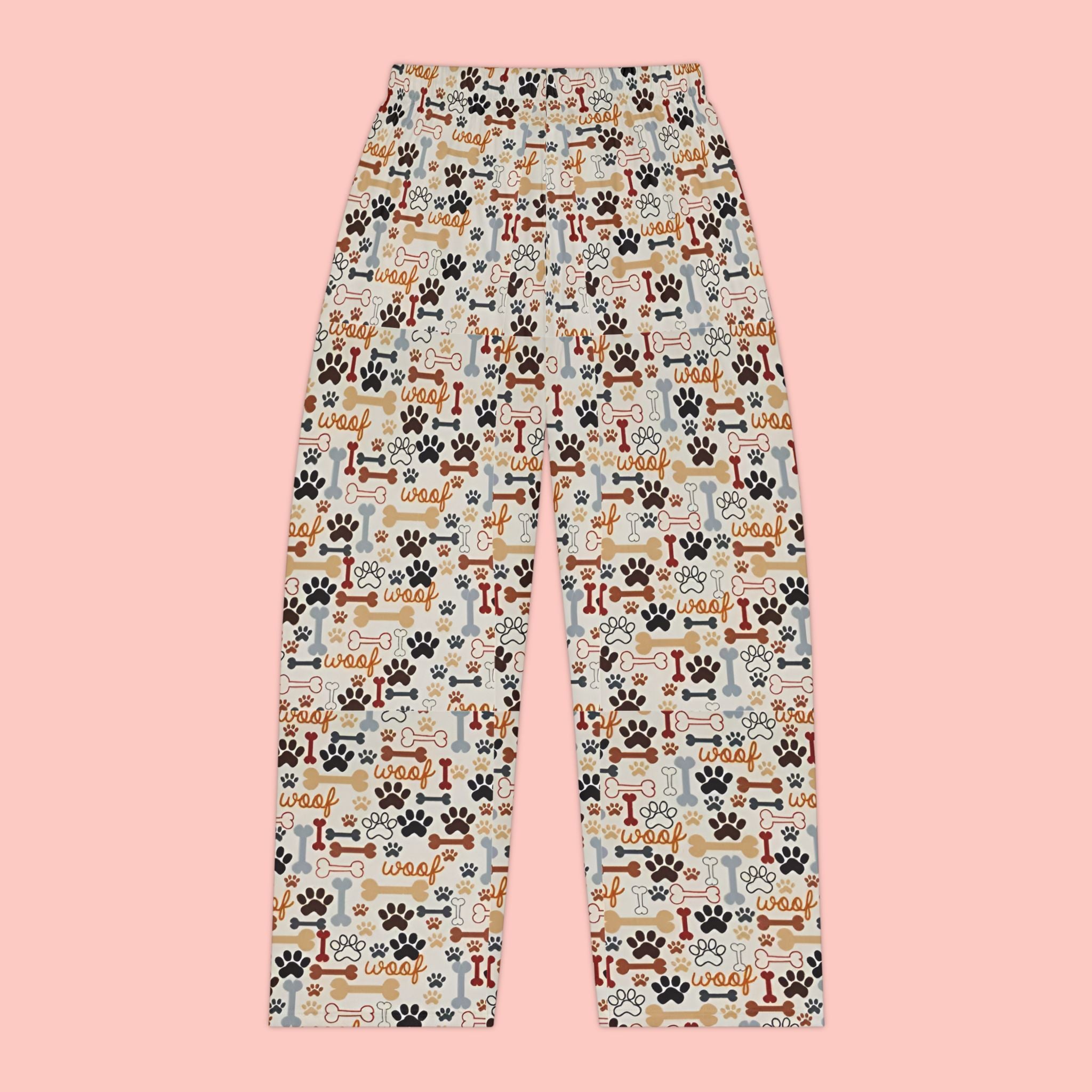 Dog Lover Pajama Pants — Paw Print & Bones All-Over-Print Women’s Sleepwear