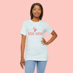 Dog Mom T-Shirt — Pink Paw Graphic Tee for Dog Lovers