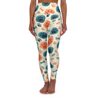 Pet Pattern High-Waisted Yoga Leggings — Paw Prints & Bones All-Over Print