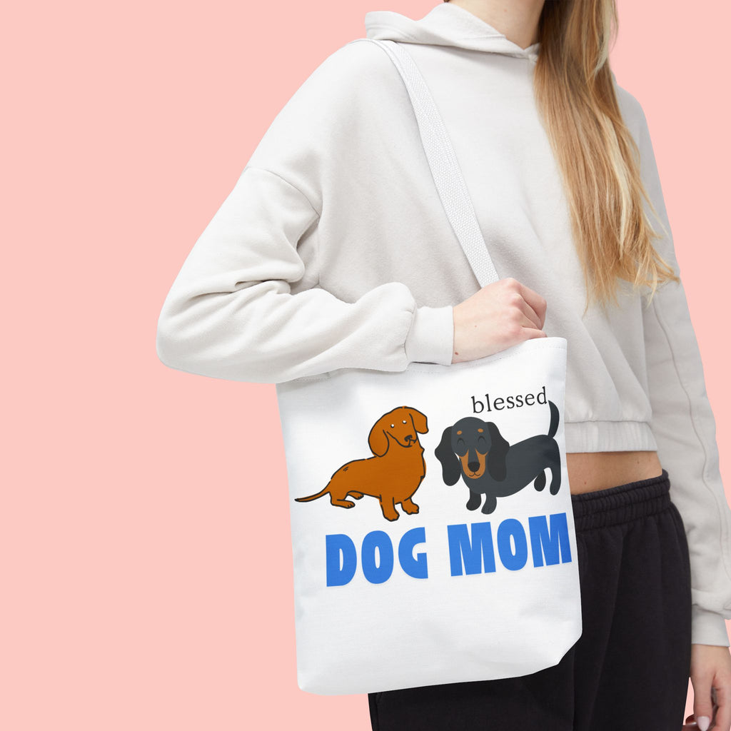 Dog Mom Tote Bag — Blessed Dachshund Design