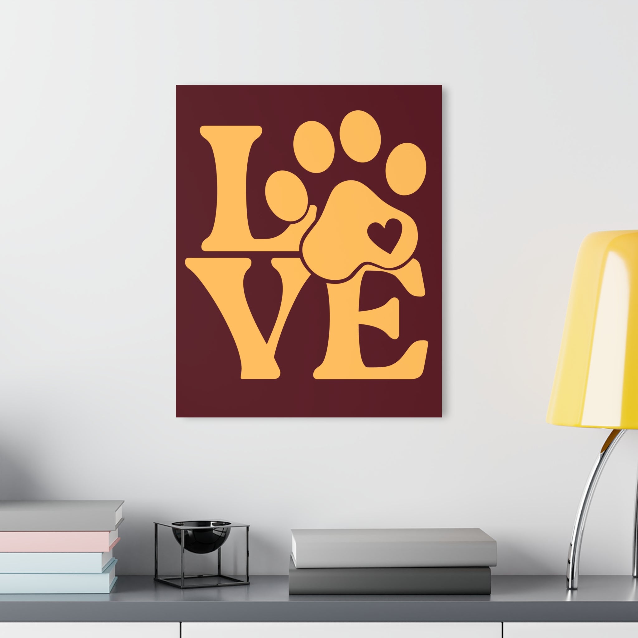 Acrylic Print - "Love Like My Dog Does" Wall Art