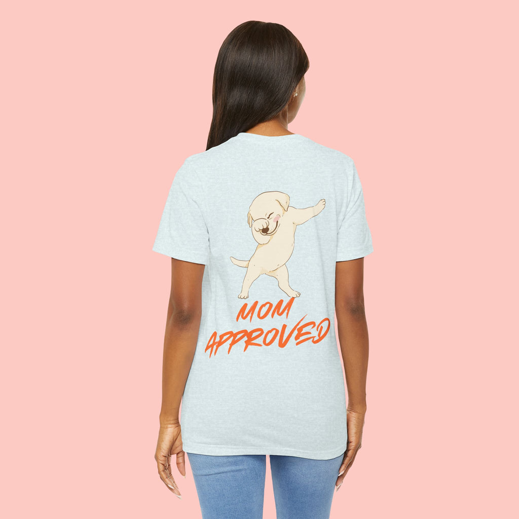 Mom Approved Tee — Cute Dabbing Puppy Graphic T-Shirt