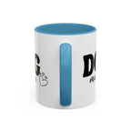 Dog Mama Accent Coffee Mug — Cute Black & White Pet Lover Gift (11/15oz)