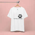 Two Paws, One Mom T-Shirt – Cute Dog Mom Paw Print Tee