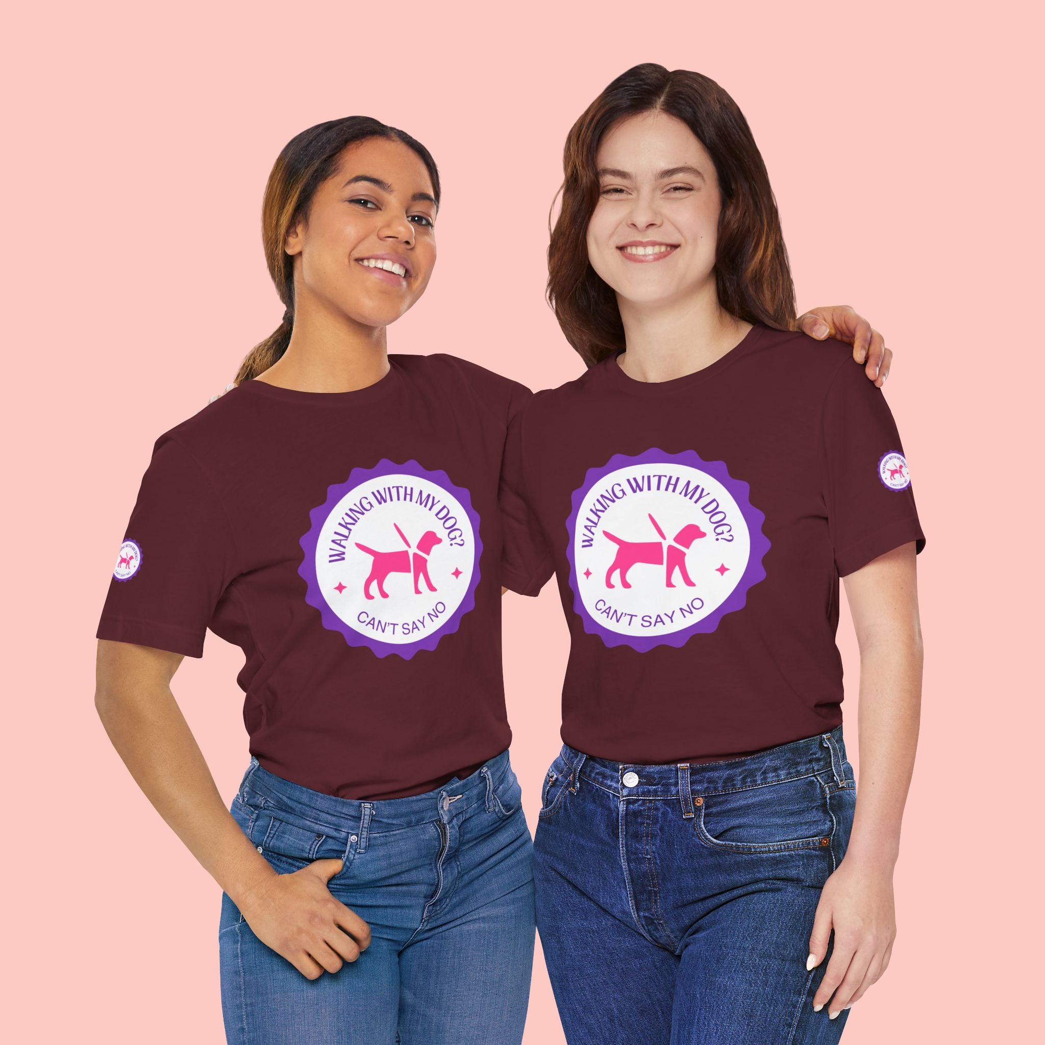 Walking With My Dogs T‑Shirt — "Can't Say No" Dog Lover Tee
