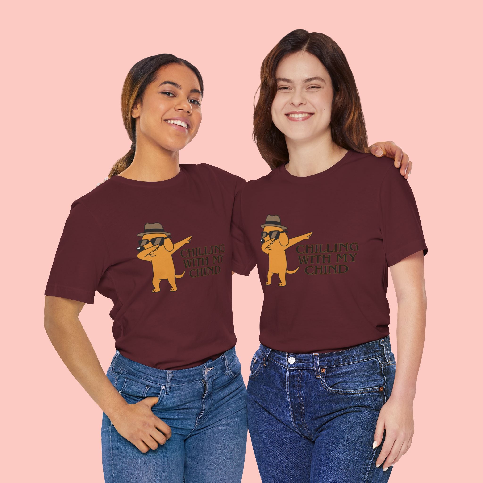 Chilling With My Chind T-Shirt — Funny Dabbing Cat Graphic Tee