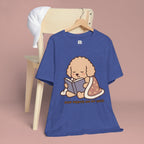 Paw Prints On My Soul T‑Shirt — Cute Reading Puppy Graphic Tee