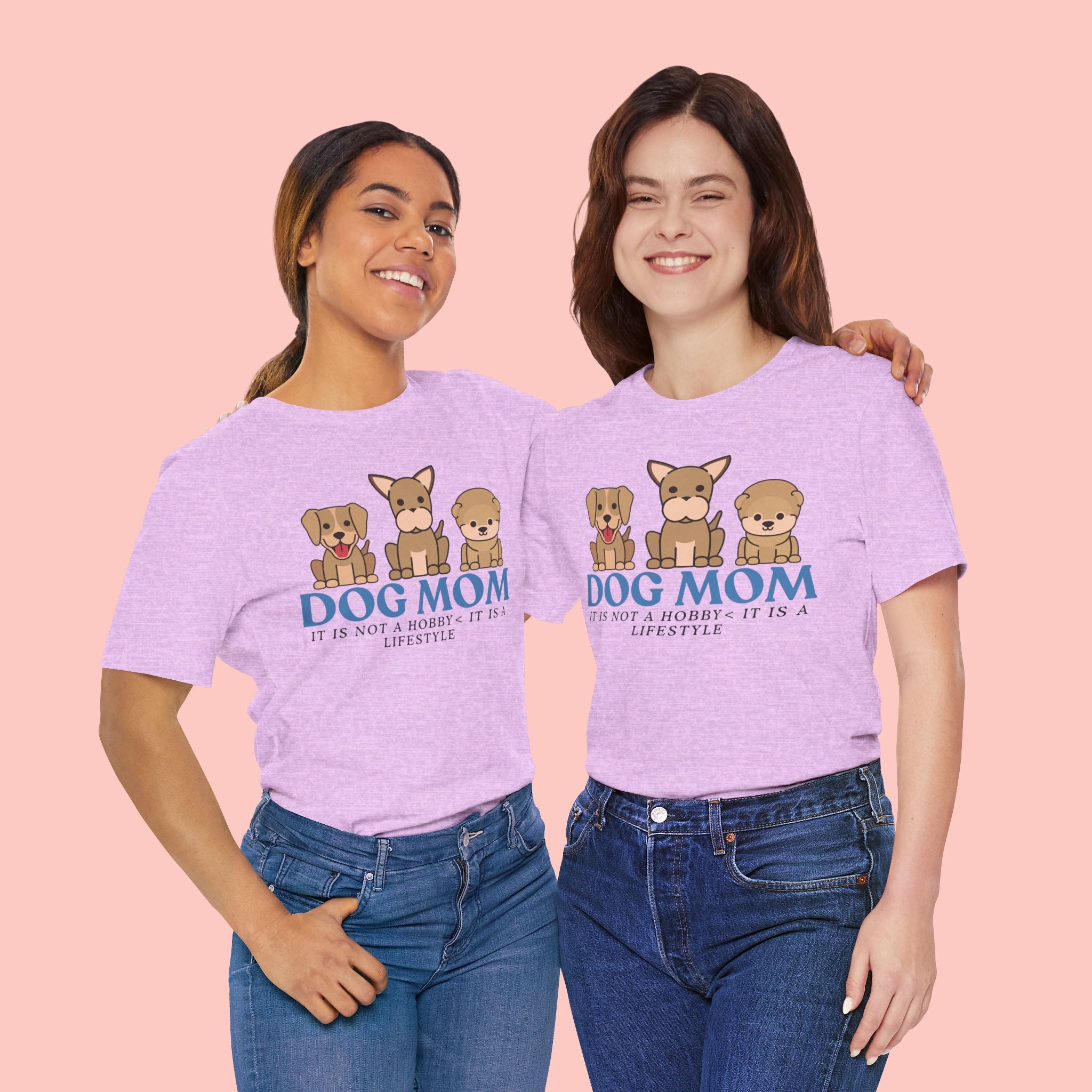 Dog Mom Tee — "Dog Mom: It Is Not A Hobby, It Is A Lifestyle" Cute Puppy Graphic T‑Shirt