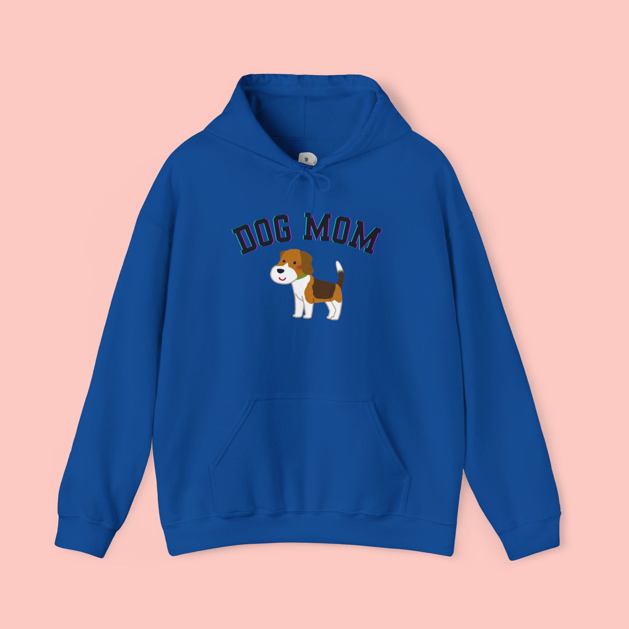 Dog Mom Hoodie — Cute Beagle Graphic Sweatshirt for Pet Lovers