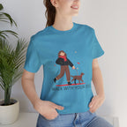 Walk With Your Dog Tee — Cute Dog Walking Graphic T-Shirt
