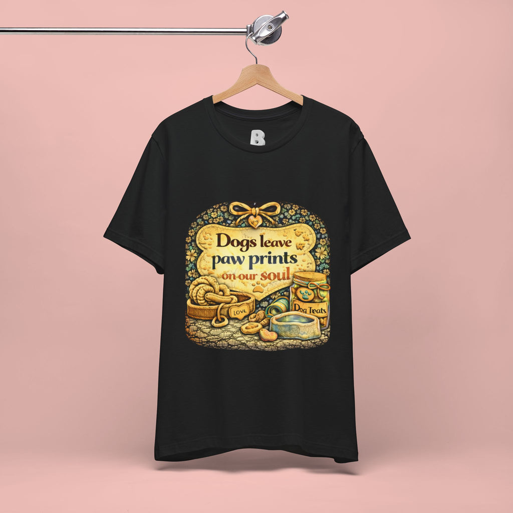 Dogs Leave Paw Prints Tee – Vintage Pet Lover T‑Shirt