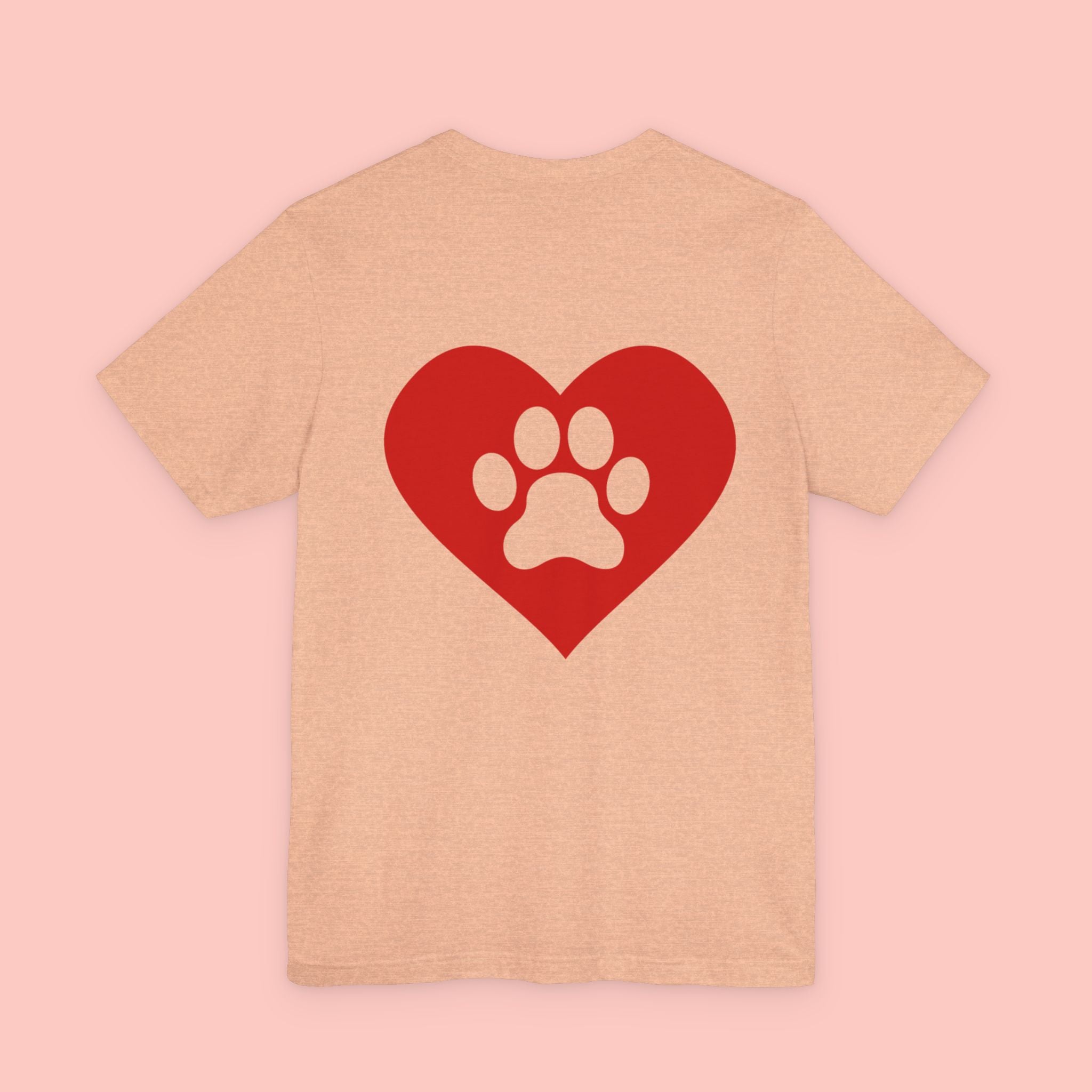 Pet Lover Heart Paw T-Shirt