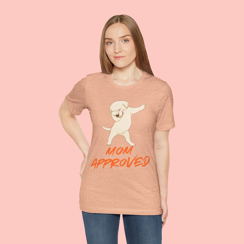Mom Approved Tee — Dab Dog Graphic T‑Shirt