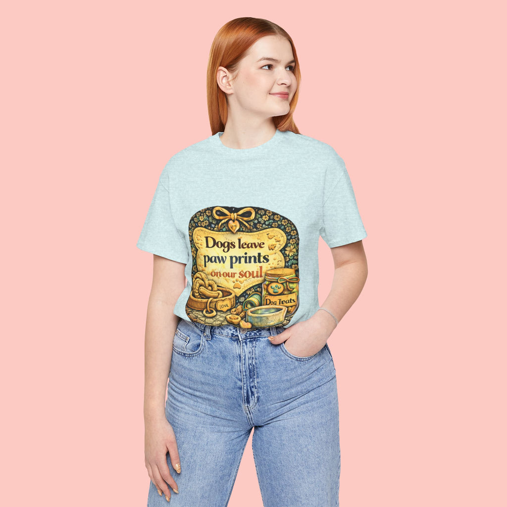 Dogs Leave Paw Prints Tee – Vintage Pet Lover T‑Shirt