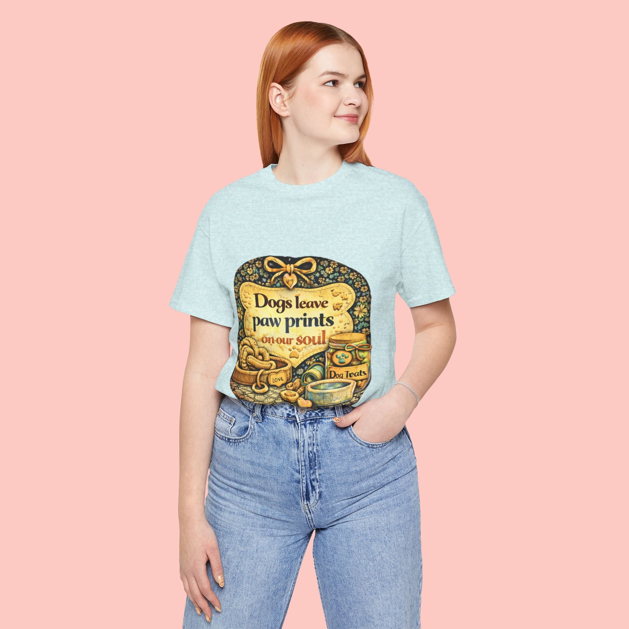 Dogs Leave Paw Prints Tee – Vintage Pet Lover T‑Shirt