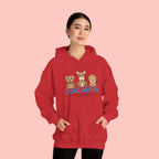 Dog Mom Hoodie — Cute Puppy Trio 'Dog Mom' Graphic Sweatshirt
