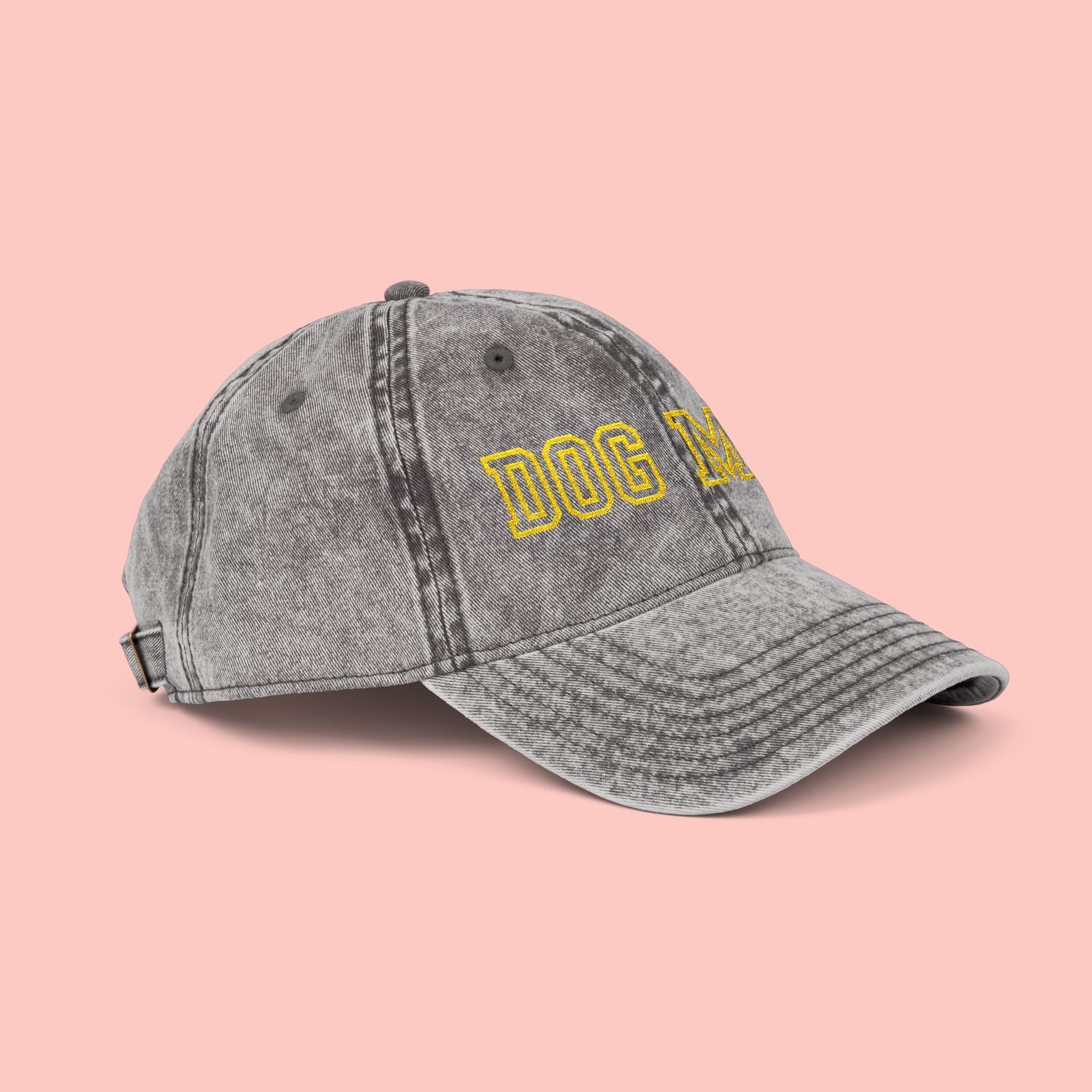 Dog Mom Vintage Embroidered Cap