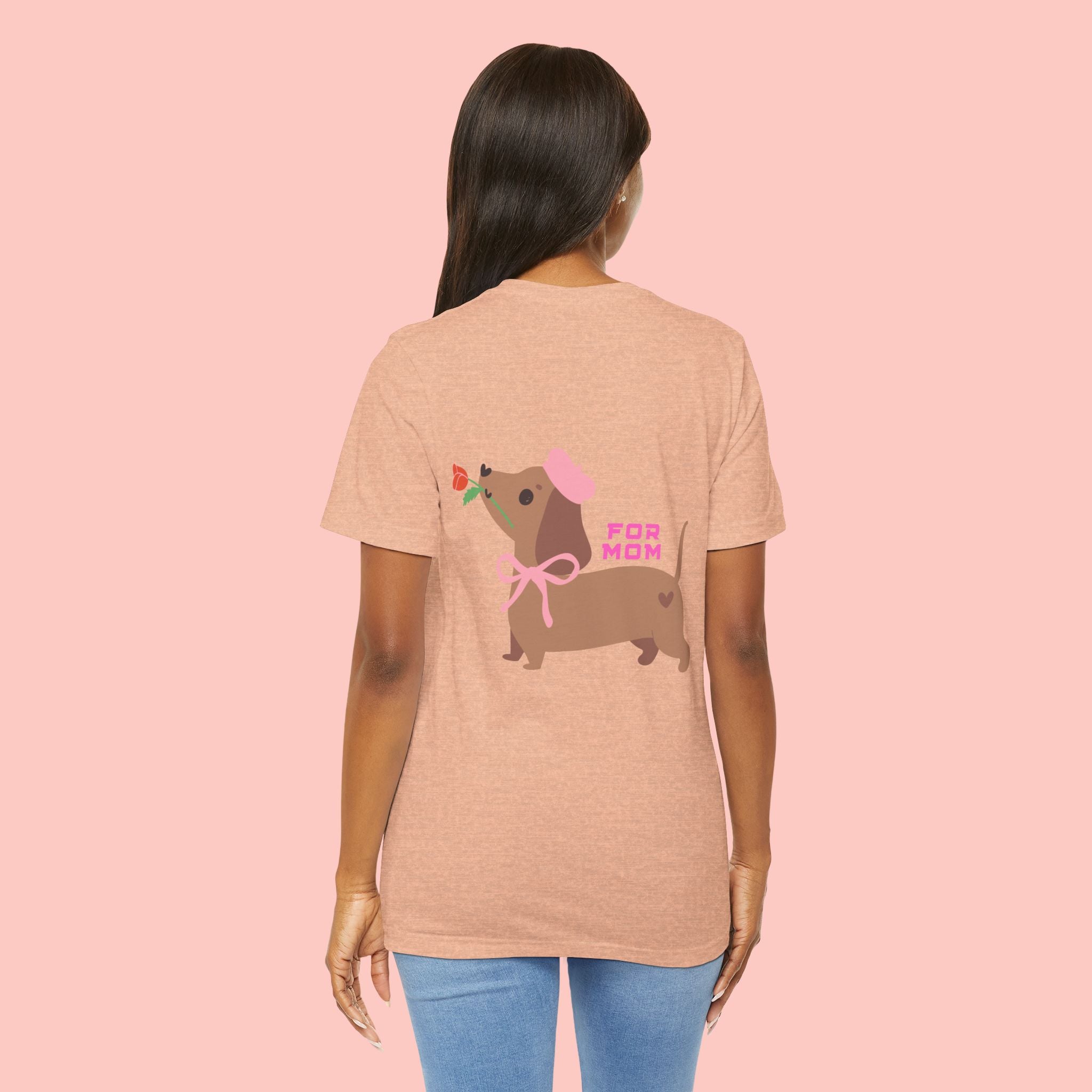 Dachshund Mother's Day Tee — 'For Mom' Cute Dog Graphic Shirt