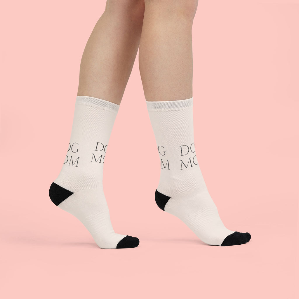 Dog Mom Sublimation Crew Socks — Cute Pet Lover Gift