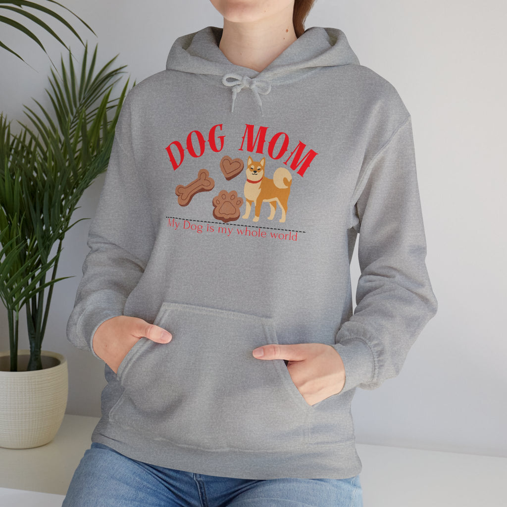 Dog Mom Hoodie – Cute Dog Paw & Bone Graphic Sweatshirt