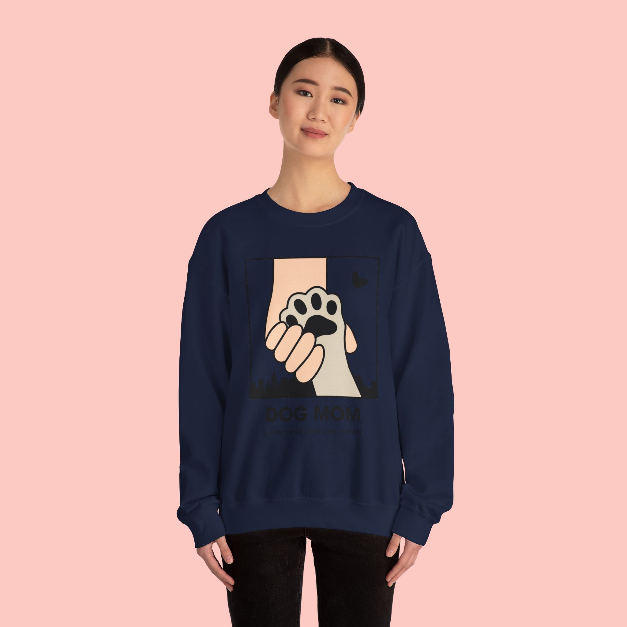 Dog Mom Crewneck Sweatshirt – Paw Hold Design