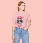 Cute Dog Tee — Headphones Puppy Graphic T-Shirt