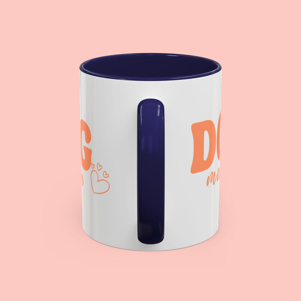 Dog Mama Coffee Mug — Cute Heart Accent Ceramic Mug (11/15 oz)