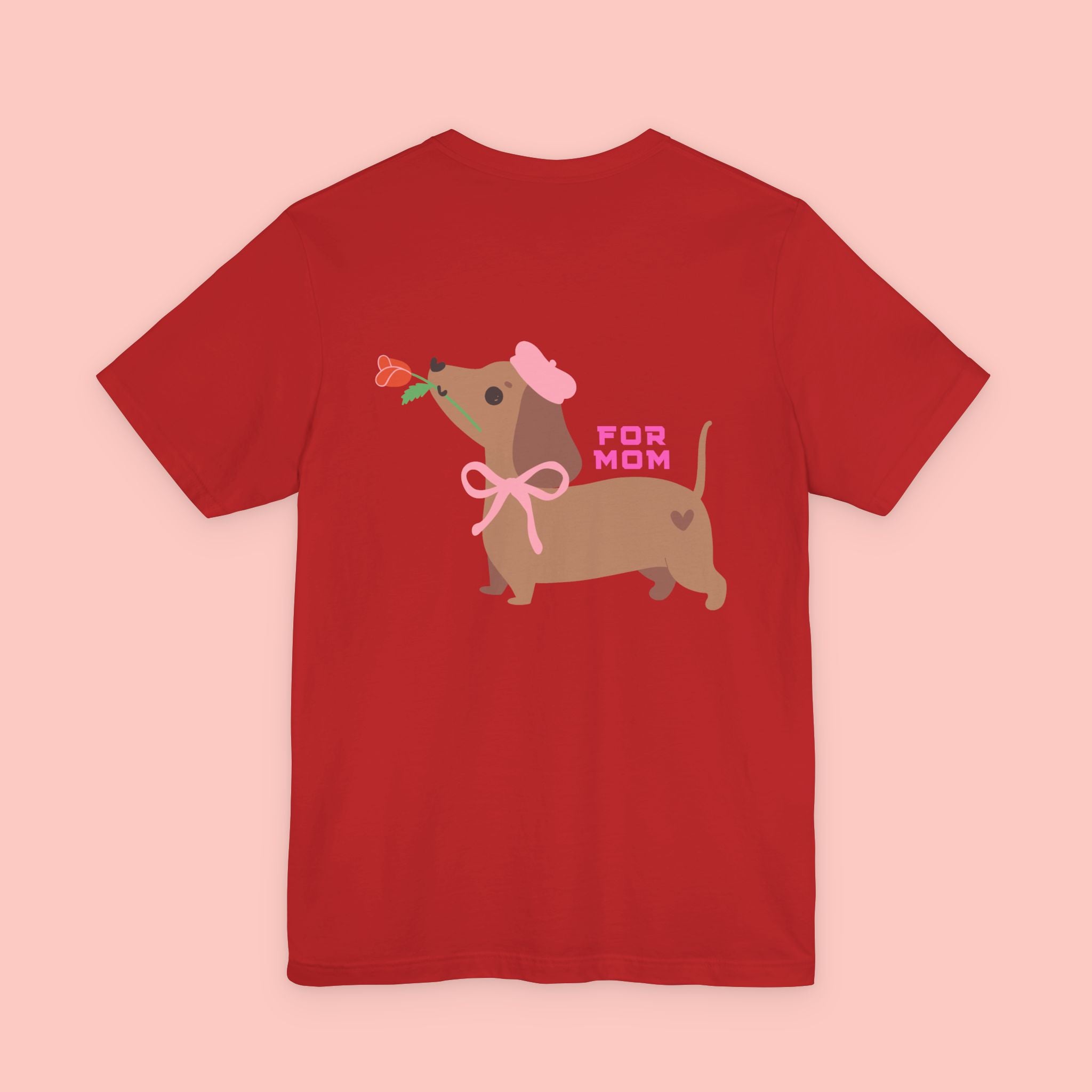 Dachshund Mother's Day Tee — 'For Mom' Cute Dog Graphic Shirt