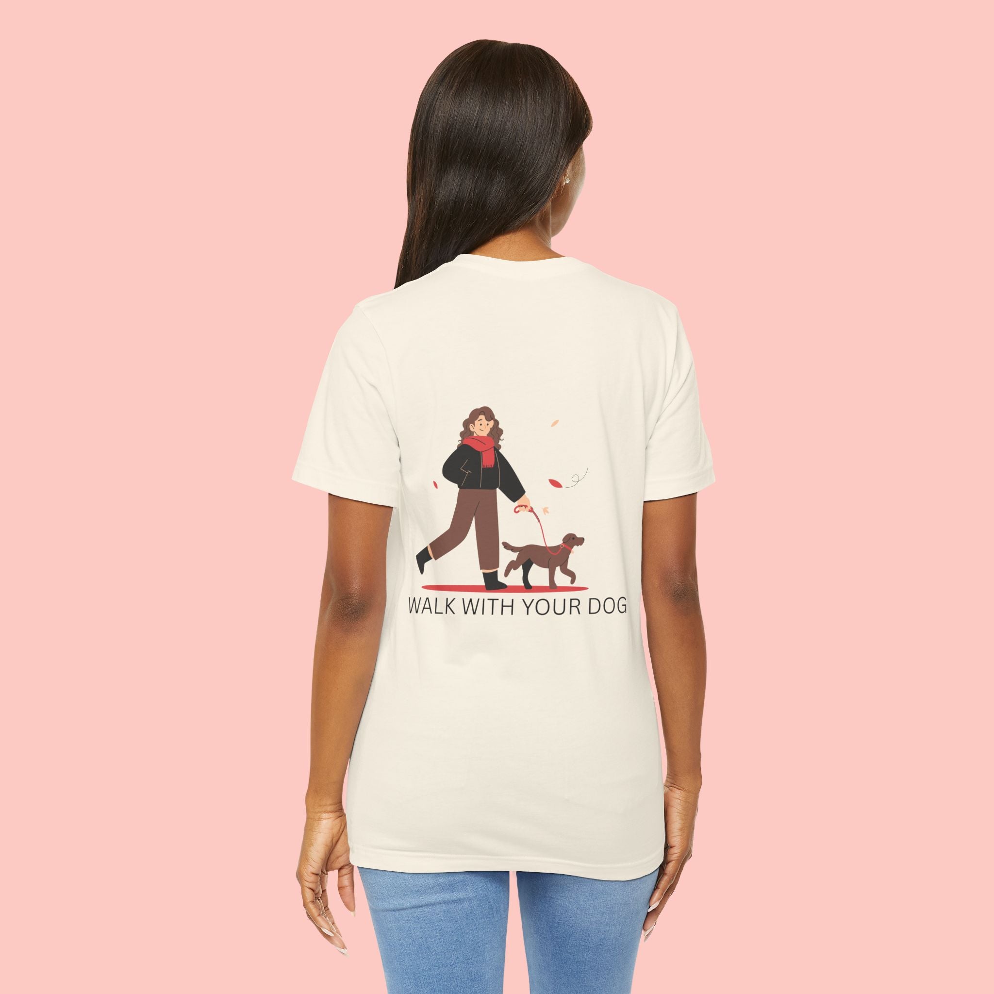 Walk With Your Dog T‑Shirt — Cute Dog Walking Graphic Tee