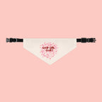 Pet Bandana — "Good Girl Club" Floral Heart Collar Accessory