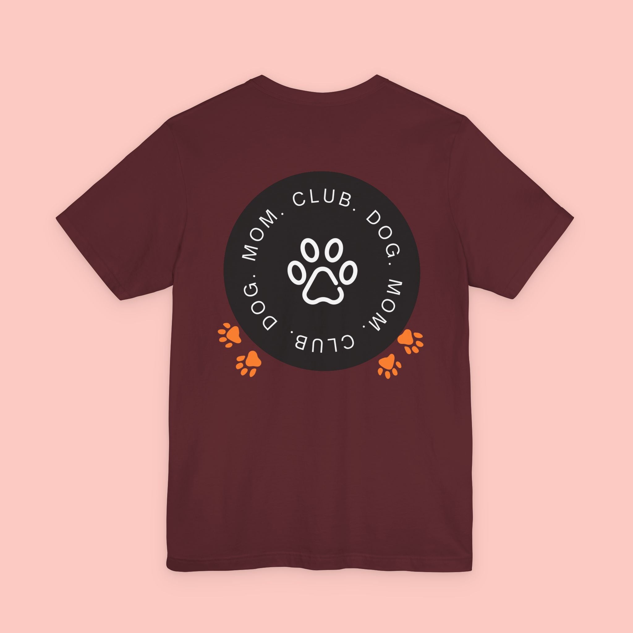 Dog Mom Club T-Shirt — Paw Print Graphic Tee for Pet Lovers