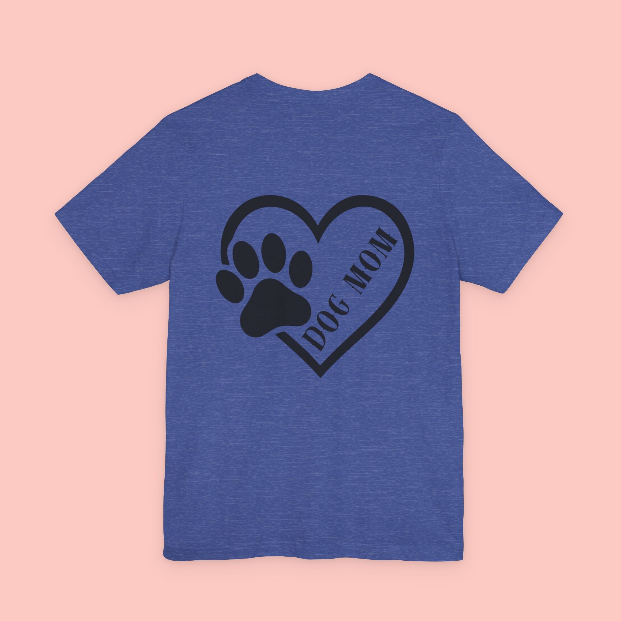 Dog Mom Heart Paw T-Shirt – Cute Pet Lover Tee