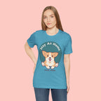 Stay At Home Dog Mom T-Shirt — Cute Corgi Graphic Tee