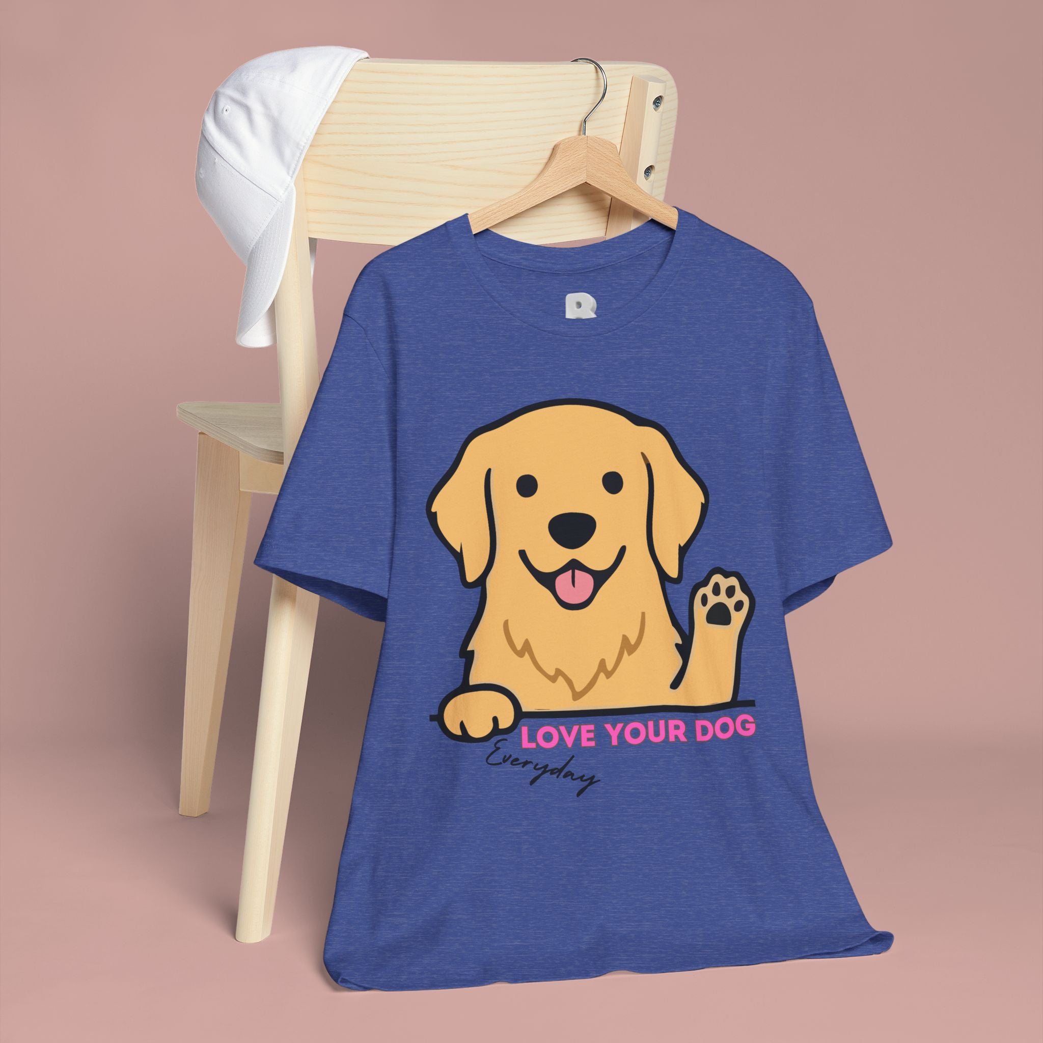 Love Your Dog Tee — Cute Golden Retriever Graphic T-Shirt