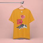 Kiss Your Dog T-Shirt — Cute Corgi with Heart Balloon Pet Lover Tee
