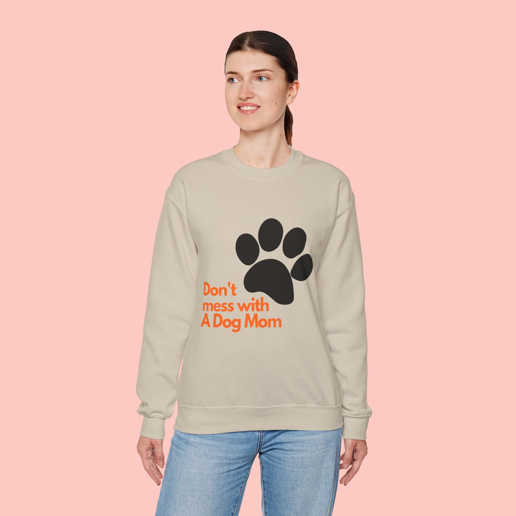 Don't Mess With A Dog Mom Crewneck Sweatshirt