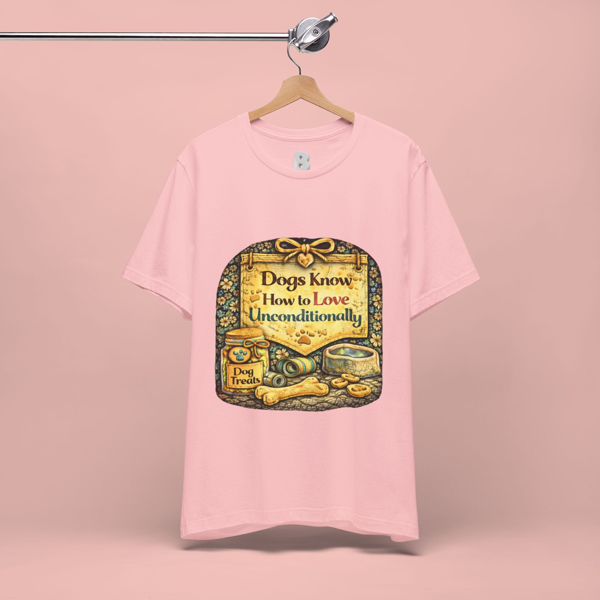 Dog Lovers T‑Shirt – "Dogs Know How to Love Unconditionally" Vintage Design