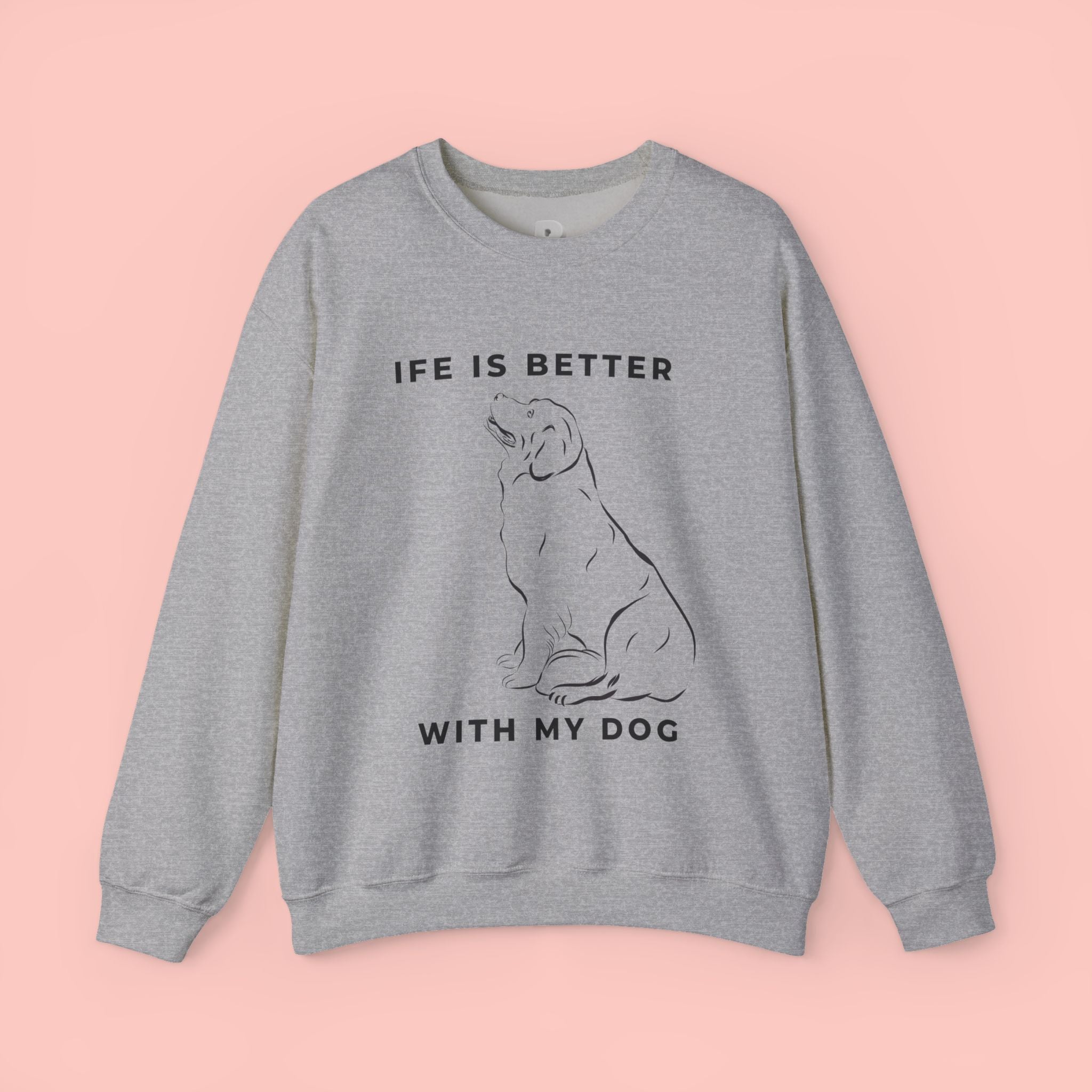 Dog Mom Sweatshirt – 'Dog Mom' Polaroid Graphic Crewneck